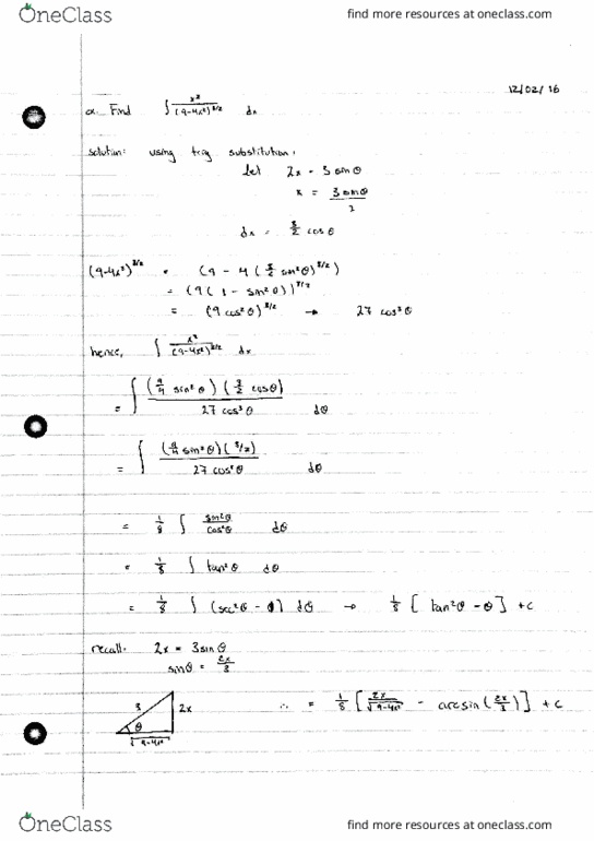 MAT136H1 Lecture 10: Lecture 10 - 12/02/16 (2hr) thumbnail