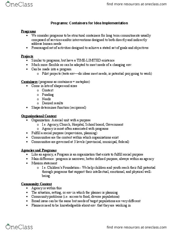 FRHD 2350 Lecture Notes - Lecture 5: American Scouting Overseas, Intercultural Competence, Logic Model thumbnail