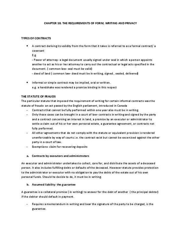 ADMS 2610 Chapter Notes - Chapter 10: Notary Public, London Agreement On German External Debts thumbnail