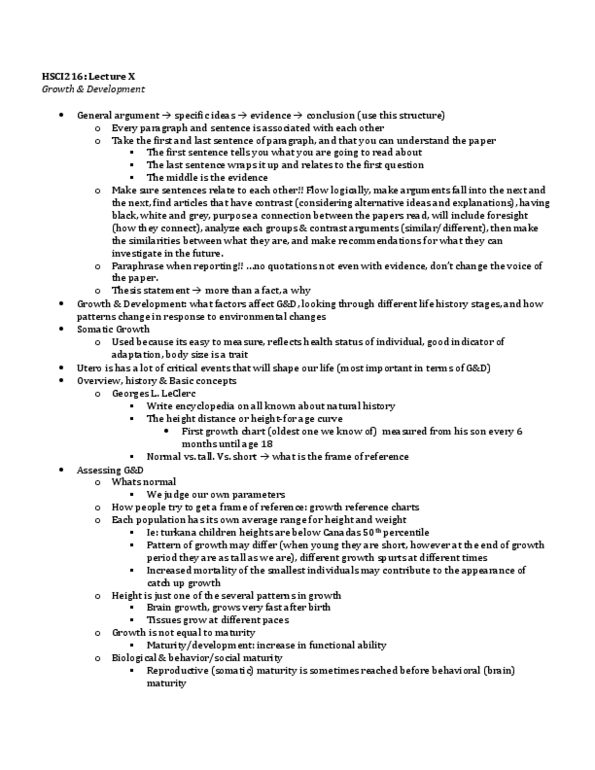 HSCI 216 Lecture Notes - Low Birth Weight, Fetus, Intrauterine Growth Restriction thumbnail