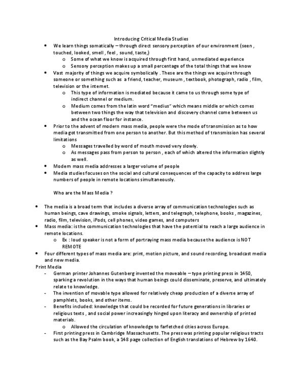 MDSA01H3 Chapter Notes - Chapter 1: Socalled, Economic Globalization, Nicholas Negroponte thumbnail