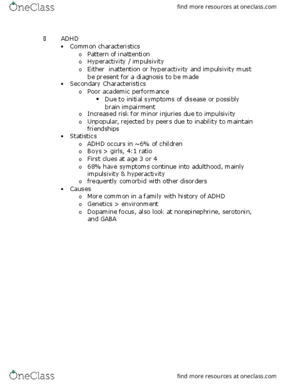 PSYCH 2AP3 Chapter Notes - Chapter 14: Dopamine Receptor D4, Basal Ganglia, Russ Feingold thumbnail