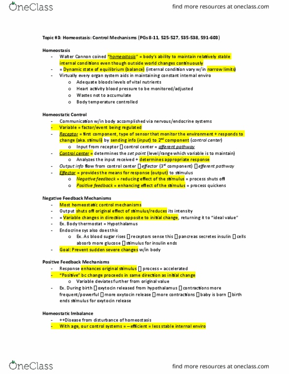 ANP 1105 Chapter Notes - Chapter 3: Autonomic Nervous System, Tachycardia, Sympathetic Nervous System thumbnail