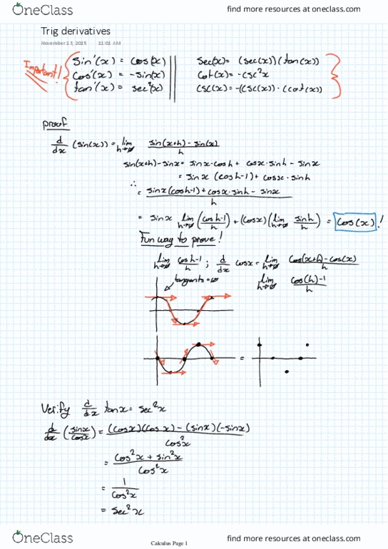 MA110 Lecture 27: Trig derivatives thumbnail