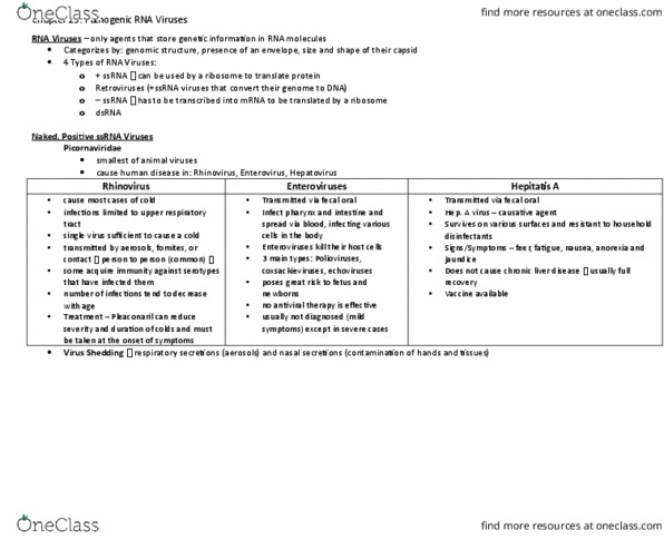 MIC 301 Lecture Notes - Lecture 25: Respiratory Tract, Polio Vaccine, Coxsackie A Virus thumbnail