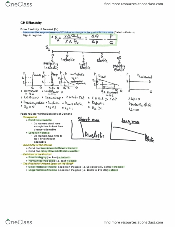 ECON101 Lecture Notes - Lecture 5: Demand Curve, Inferior Good, Normal Good thumbnail