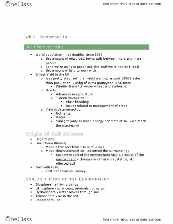 ENVS 2060 Lecture Notes - Lecture 2: Soil Survey, Winter Wheat, Pedosphere thumbnail