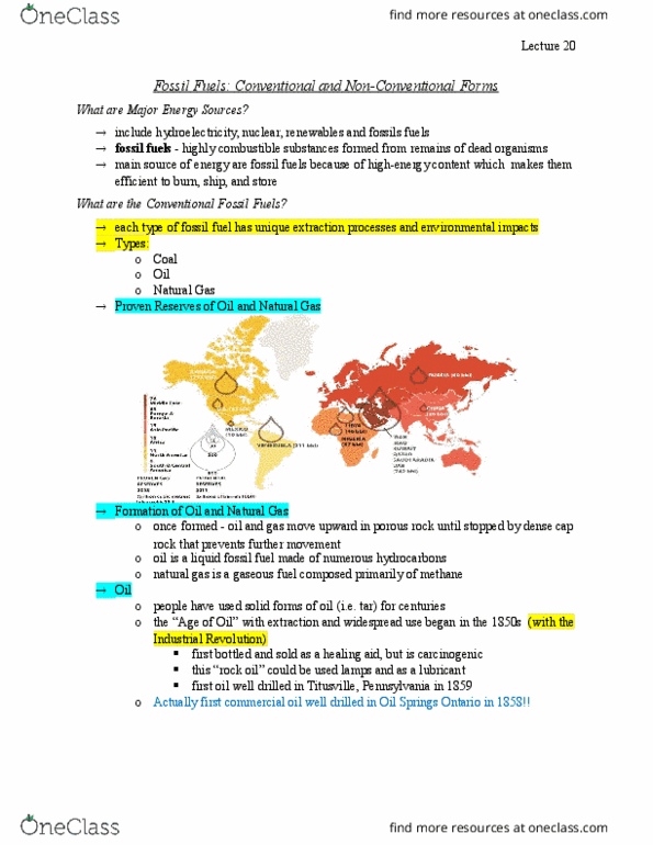 ENVS 1000U Lecture Notes - Lecture 20: Titusville, Pennsylvania, Continental Shelf, Gas Natural thumbnail