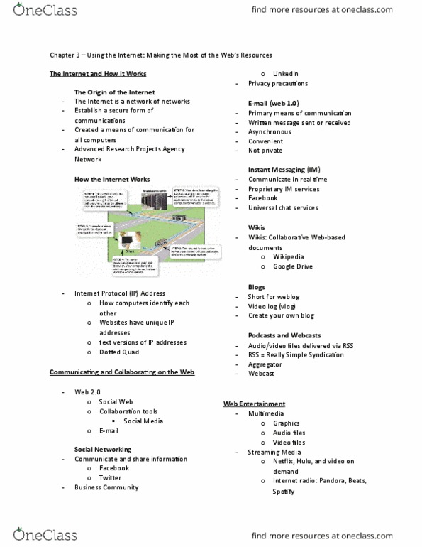 CP102 Lecture Notes - Lecture 3: Darpa, Web 2.0, Webcast thumbnail