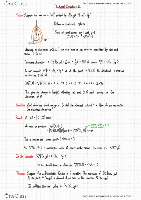 MATH 1XX3 Lecture Notes - Lecture 31: Differentiable Function, Gradient Descent, Level Set thumbnail