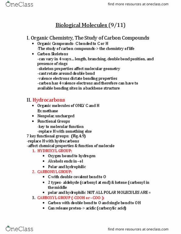 01:119:115 Lecture Notes - Lecture 3: Glycosidic Bond, Bond Valence Method, Covalent Bond thumbnail