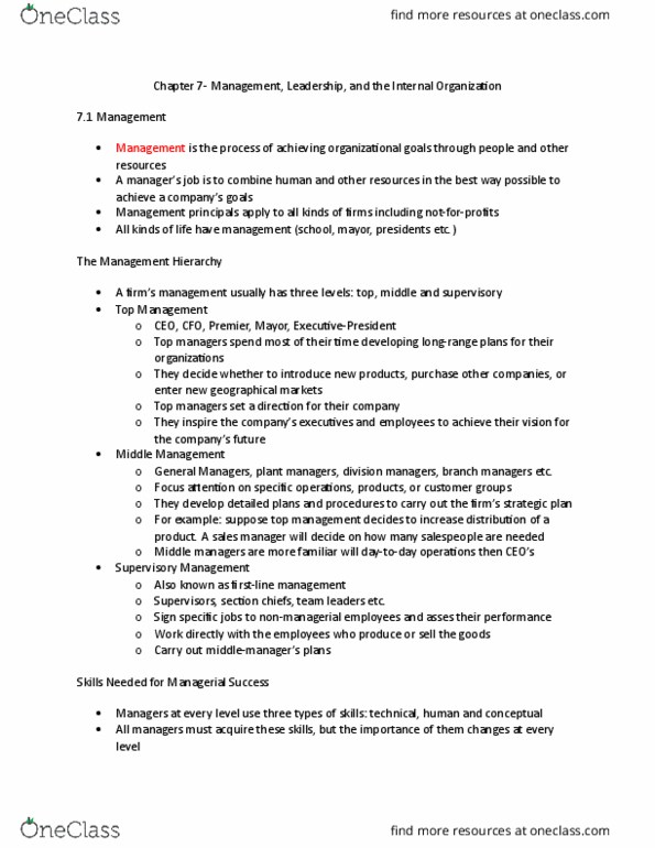 RSM100Y1 Lecture Notes - Lecture 11: Strategic Planning, Swot Analysis, Carry Out thumbnail