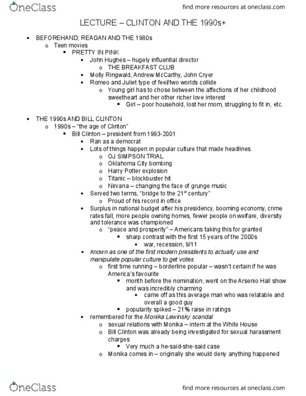 Political Science 2142A/B Lecture Notes - Lecture 25: Beavis And Butt-Head, James Van Der Beek, Cabbage Patch Kids thumbnail