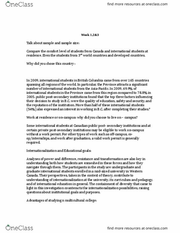 SA 356W Lecture Notes - Lecture 1: Cursus Publicus, Culture Shock, Canada Act 1982 thumbnail
