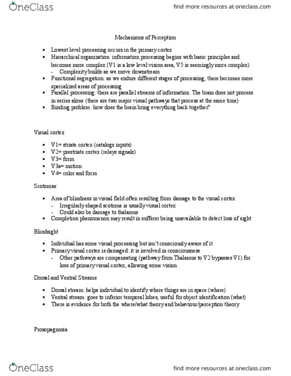 PSYC 2560 Lecture Notes - Lecture 2: Visual Cortex, Fusiform Face Area, Eardrum thumbnail