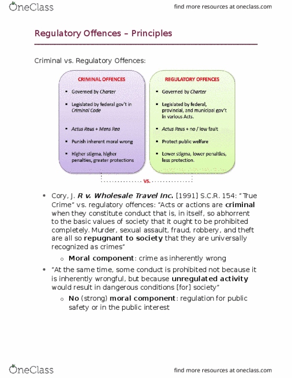 LS202 Lecture Notes - Lecture 20: Regulatory Offence, National Defence Act, Commercial Motor thumbnail