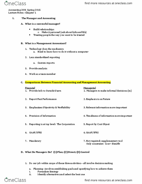 ACCT208 Lecture Notes - Lecture 1: Enterprise Risk Management, Management Accounting, Business Process thumbnail