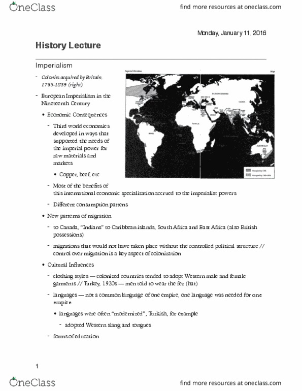 History 1401E Lecture 6: Imperialism thumbnail