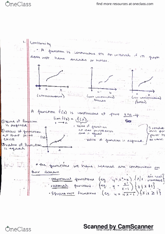 MATH 1203 Lecture 2: appl calc cont functions thumbnail