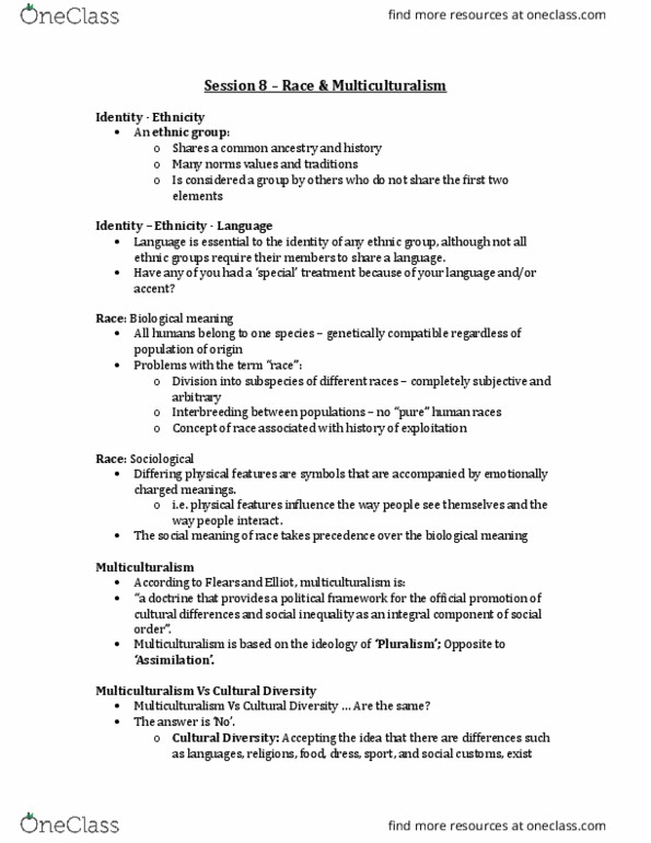 MHR 600 Lecture Notes - Lecture 8: Social Inequality, Absenteeism, Conflict Resolution thumbnail