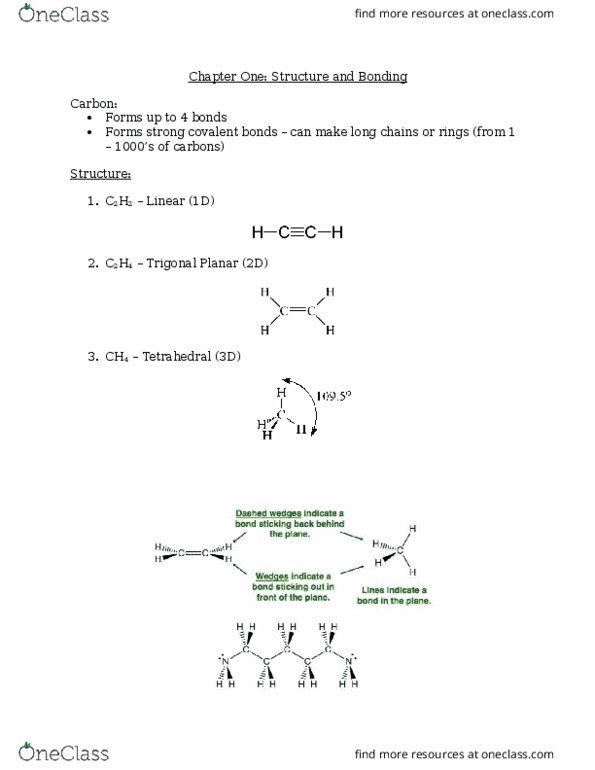 CHM136H1 Chapter Notes - Chapter 1: Octet Rule, Pair Bond, Trigonal Planar Molecular Geometry thumbnail