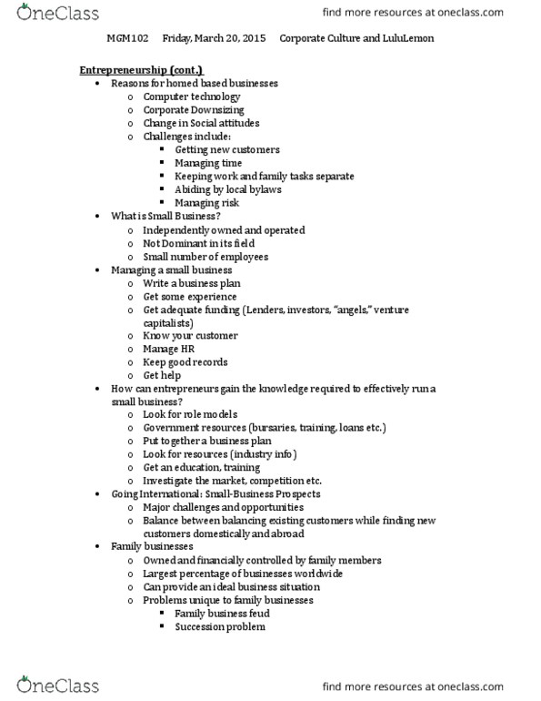 MGM102H5 Lecture Notes - Lecture 11: Cultural Conflict, 8 Mm Video Format, Learning Organization thumbnail