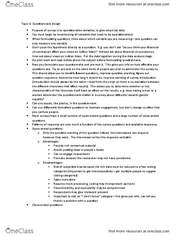 POLI 311 Lecture Notes - Lecture 4: Kyoto Protocol, Social Desirability Bias thumbnail