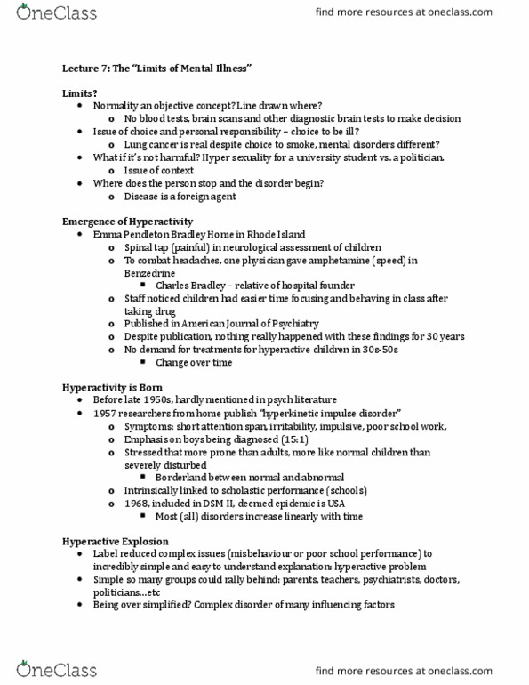 HLTHAGE 2G03 Lecture Notes - Lecture 7: Substance Abuse, Pharmaceutical Industry, Methylphenidate thumbnail