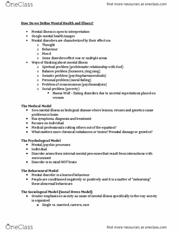 HLTHAGE 2G03 Lecture Notes - Lecture 1: Psychodynamic Diagnostic Manual, Research Domain Criteria, Autism Spectrum thumbnail