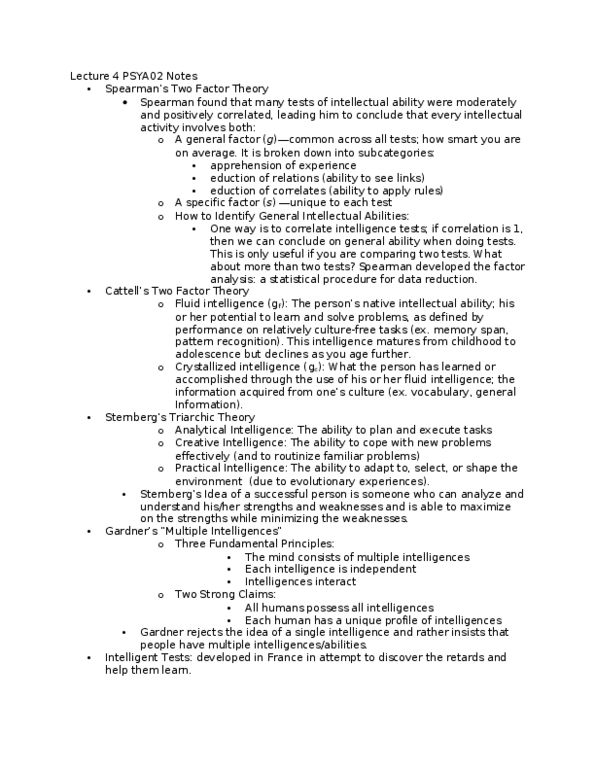 PSYB07H3 Lecture Notes - Lecture 4: Factor Analysis, Reference Group, Memory Span thumbnail