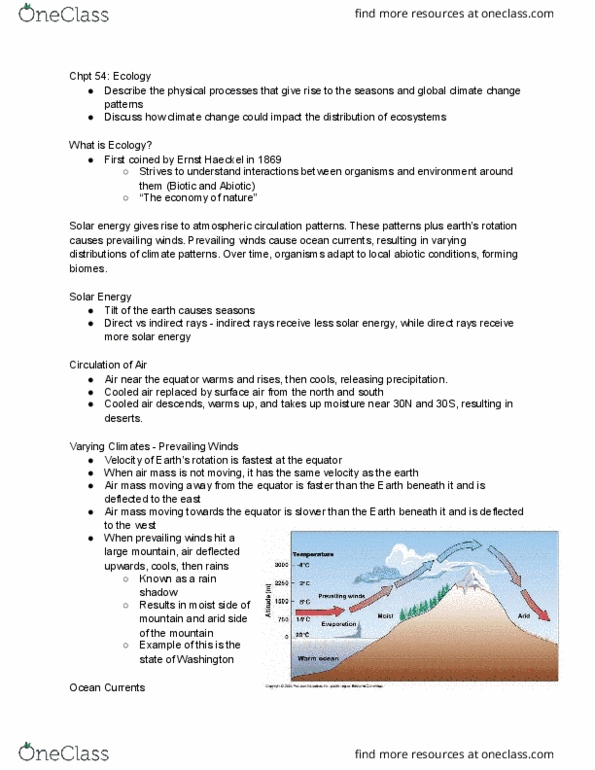 CAS BI 107 Lecture Notes - Lecture 1: Permafrost, Nitrogen Fixation, Sea Level Rise thumbnail