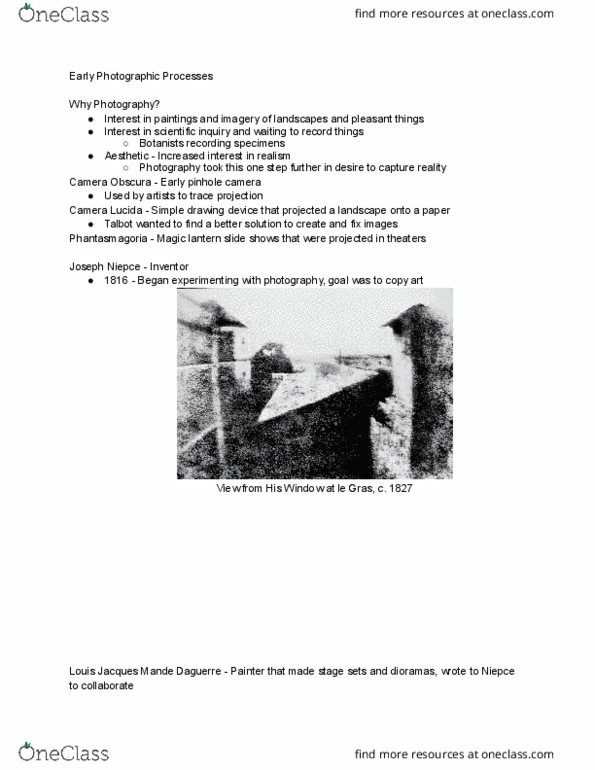 CAS AH 295 Lecture Notes - Lecture 1: Combination Printing, Peter Henry Emerson, Aestheticism thumbnail