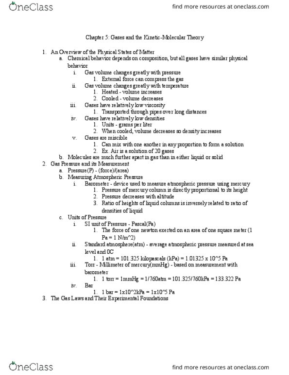 01:160:159 Lecture Notes - Lecture 5: Barometer, Torr, Miscibility thumbnail