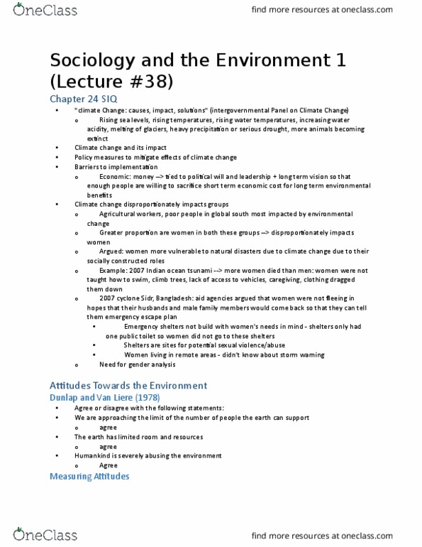 SOCIOL 1A06 Lecture Notes - Lecture 38: David Suzuki, Simple Living, 2004 Indian Ocean Earthquake And Tsunami thumbnail