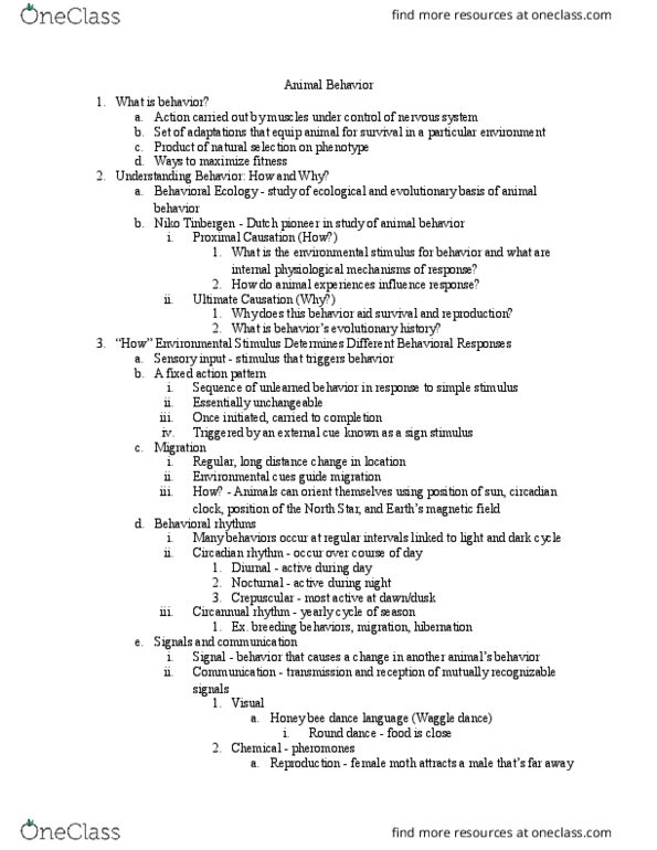 01:119:115 Lecture Notes - Lecture 23: Classical Conditioning, Kin Selection, Operant Conditioning thumbnail