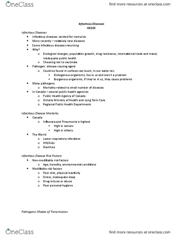 HE101 Lecture Notes - Lecture 2: Parotid Gland, Microcephaly, Meningitis thumbnail