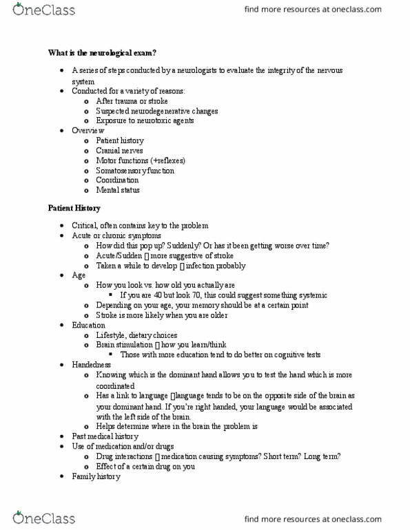 PSYC 301 Lecture Notes - Lecture 3: Prefrontal Cortex, Dementia, Multi-Stage Fitness Test thumbnail