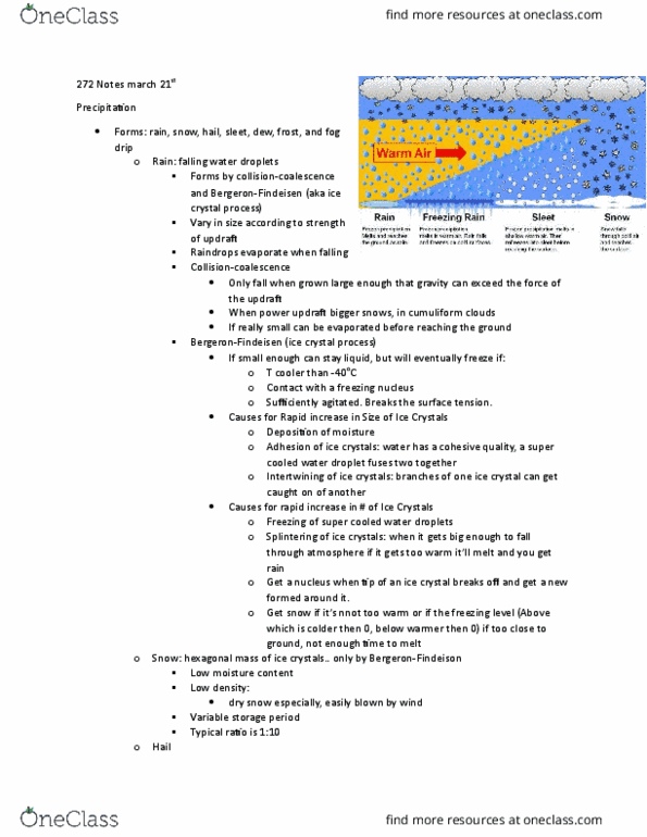GEOG 272 Lecture Notes - Lecture 10: Rain Shadow, Evapotranspiration, Air Mass thumbnail