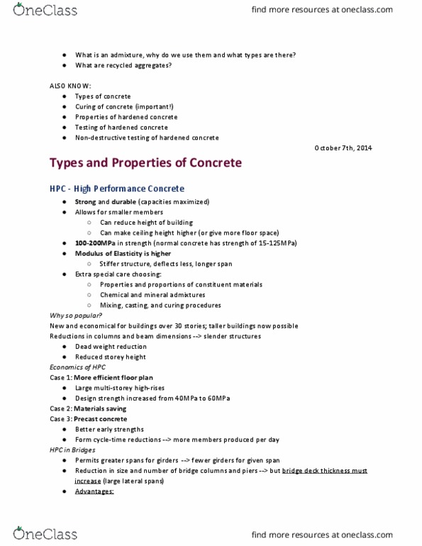 CIVE 2700 Lecture Notes - Lecture 9: Precast Concrete, Shotcrete, Rebar thumbnail