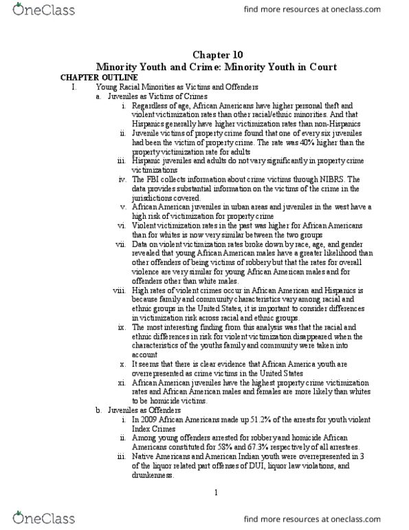 SOCI356 Chapter Notes - Chapter 10: Tropical Cyclone, Voluntary Manslaughter, Fokker E.Ii thumbnail