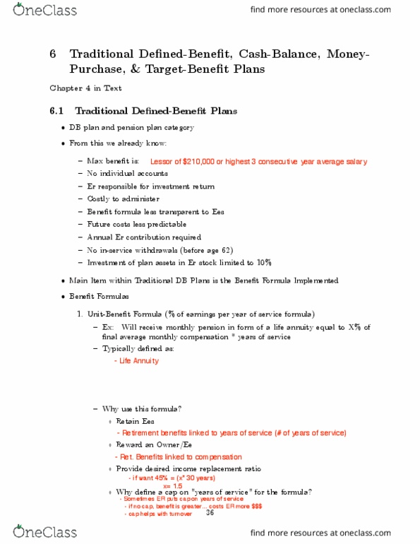 RMI 3503 Lecture Notes - Lecture 6: Pension, Life Annuity thumbnail