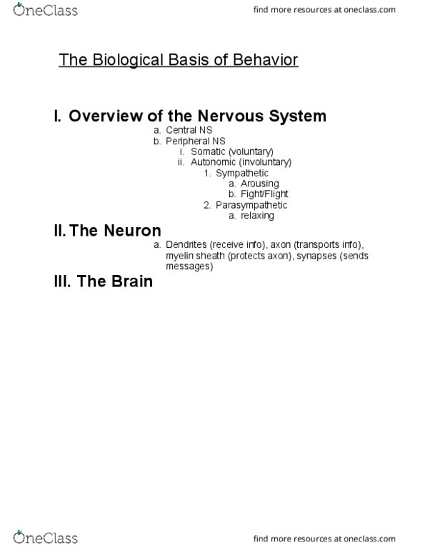 PSY 110 Lecture Notes - Lecture 1: Agnosia, Temporal Lobe Epilepsy, Neuroplasticity thumbnail