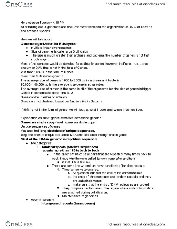 BSCI-1510 Lecture Notes - Lecture 23: Histone H1, Histone Deacetylase, Phosphodiester Bond thumbnail