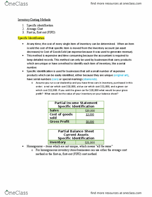 ACC 100 Lecture Notes - Lecture 5: Income Statement, European Cooperation In Science And Technology thumbnail