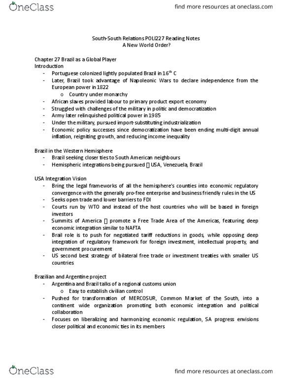 POLI 227 Lecture Notes - Lecture 41: Non-Aligned Movement, 2004 Indian Ocean Earthquake And Tsunami, Millennium Development Goals thumbnail