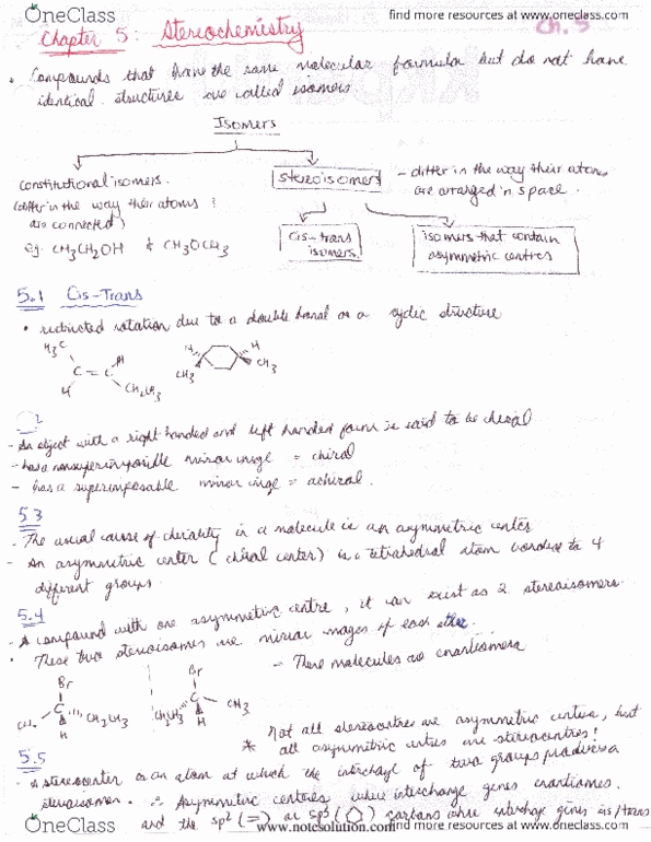 CHMB41H3 Lecture Notes - Anaa, Oni, Ethanol thumbnail