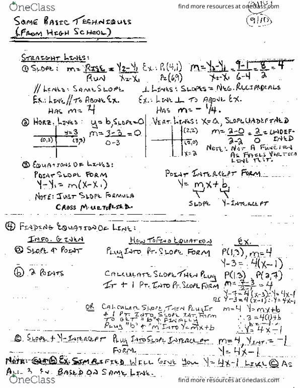 STAT 1090 Lecture 2: Handout VII.1 Straight Lines thumbnail