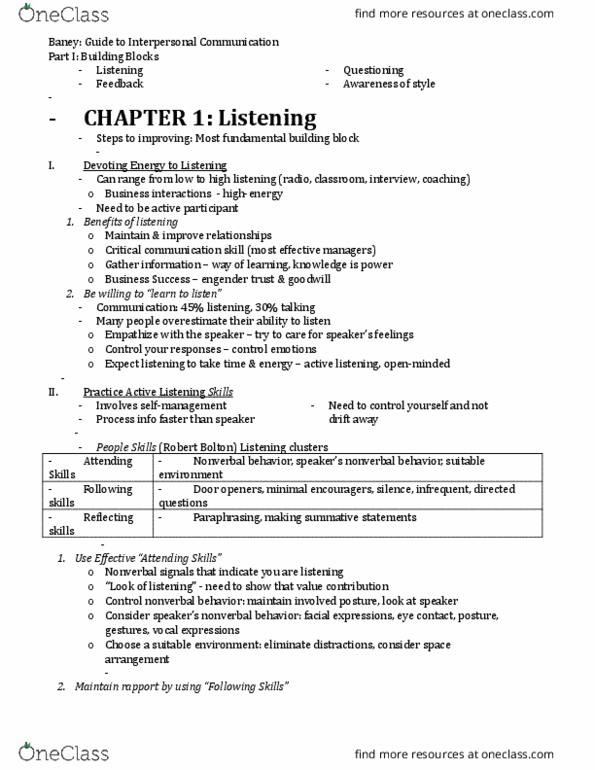 HOD-1250 Chapter Notes - Chapter 1-43: Loaded Language, Active Listening, Rhetorical Question thumbnail