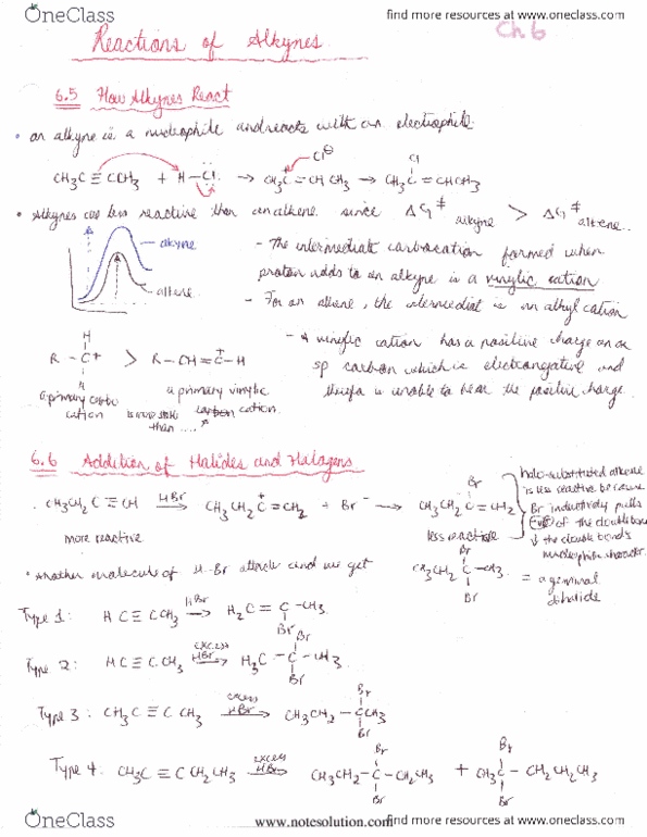 CHMB41H3 Lecture Notes - Alkene, Chch-Dt, Ion thumbnail