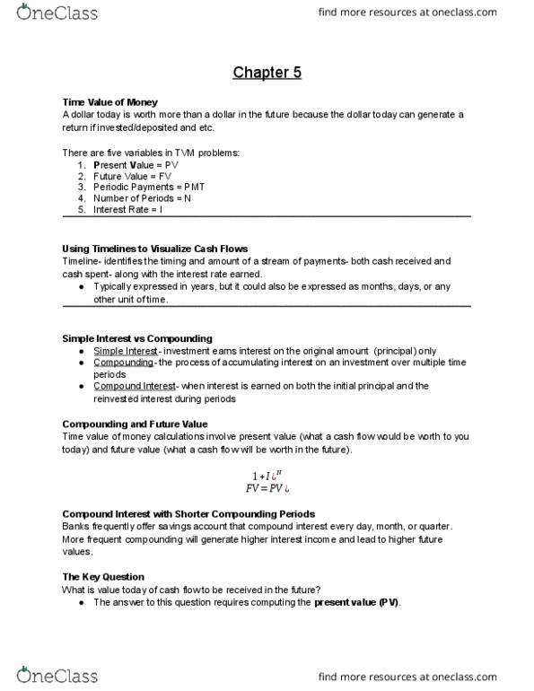 BUS1 170 Lecture Notes - Lecture 5: Effective Interest Rate, Compound Interest, Annual Percentage Rate thumbnail